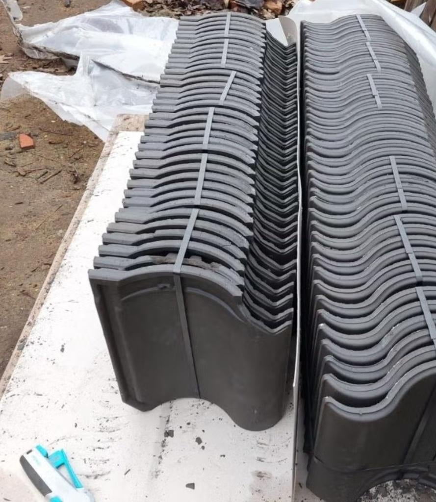 Dakpannen 100st OVH Blauw, Pierre ou Argile, Enlèvement, Bleu, Neuf