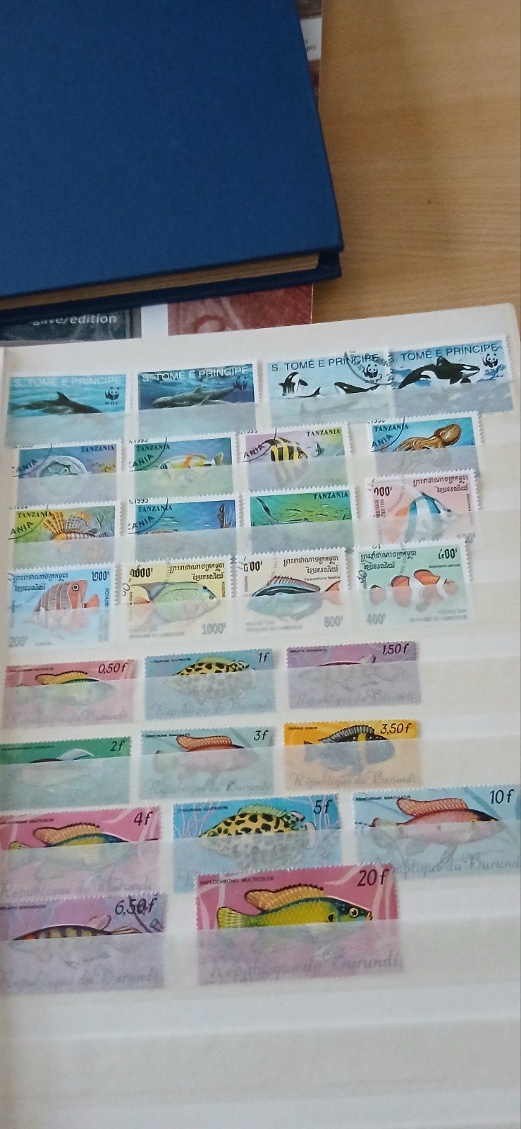 timbres timbrés sur le thème des poissons, Enlèvement ou Envoi
