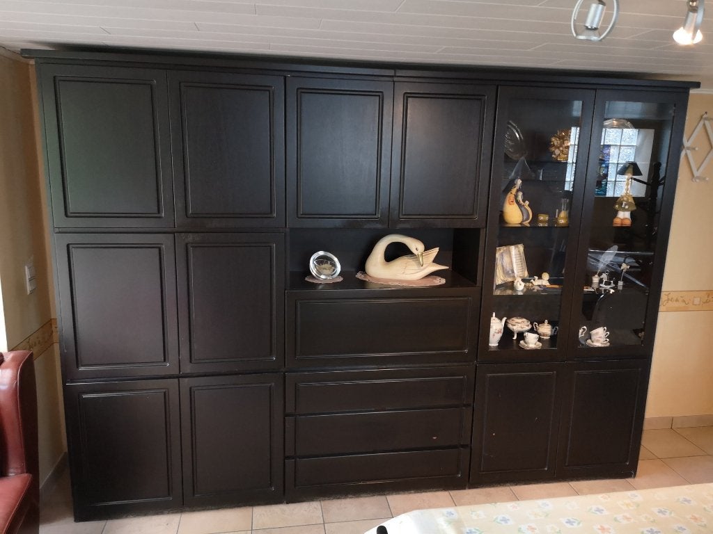 Donker eiken wandkast, Huis en Inrichting, Ophalen, 250 tot 300 cm, Gebruikt, 200 cm of meer