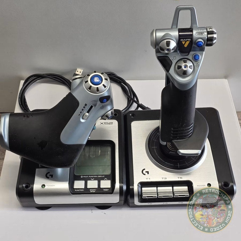 Logitech G Saitek X52 Pro Flight Control systeem retro, Enlèvement, Comme neuf, Logitech