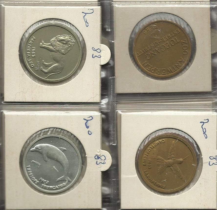 MUNTENSET ZOO ANTWERPEN 1983, Postzegels en Munten, Ophalen, Setje, Zilver, Overig