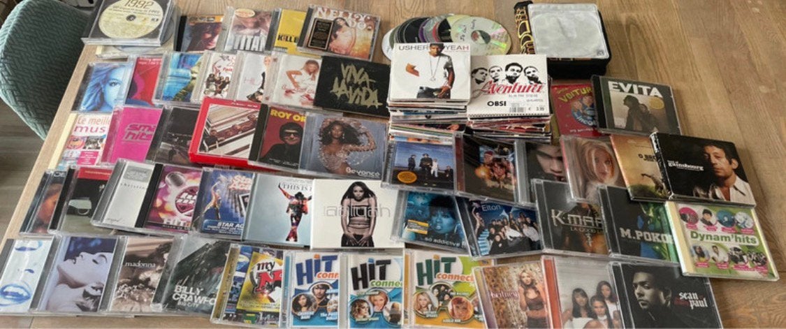 Tres grand lot de CD (albums / singles), CD & DVD, Enlèvement ou Envoi, Utilisé, Single