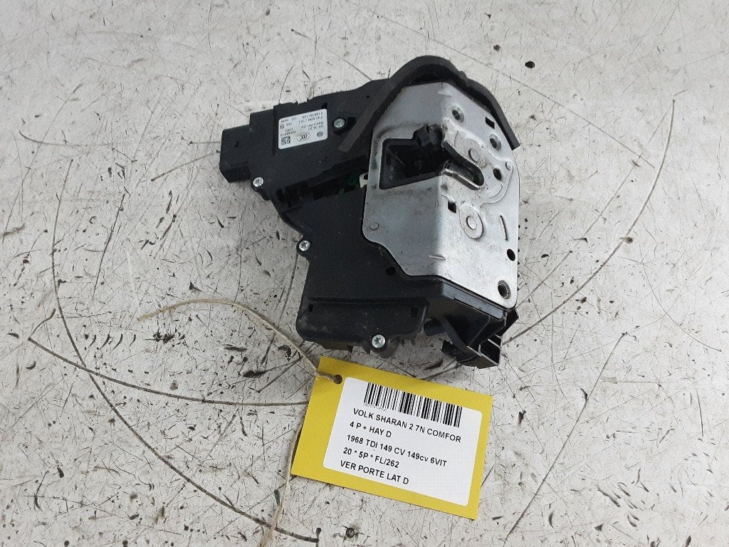 SERRURE DE PORTE RODS ARRIÈRE DROIT Volkswagen Sharan (7N), Volkswagen, Volkswagen AG, Utilisé, Kundenbetreuung@volkswagen.de