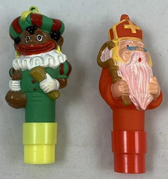 Ensemble distributeur de bonbons Père Noël et Black Pete Bip, Divers, Envoi, Comme neuf