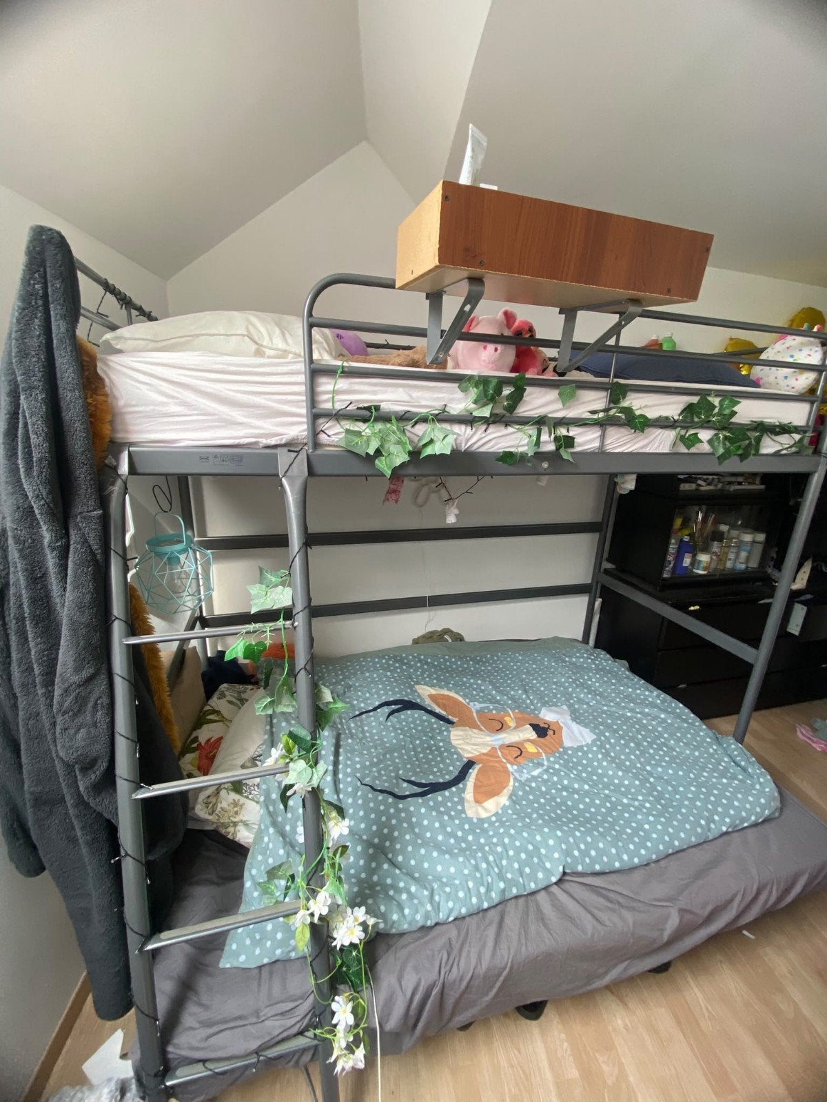 Lit mezzanine avec sommier et matelas, Enlèvement, Lit mezzanine