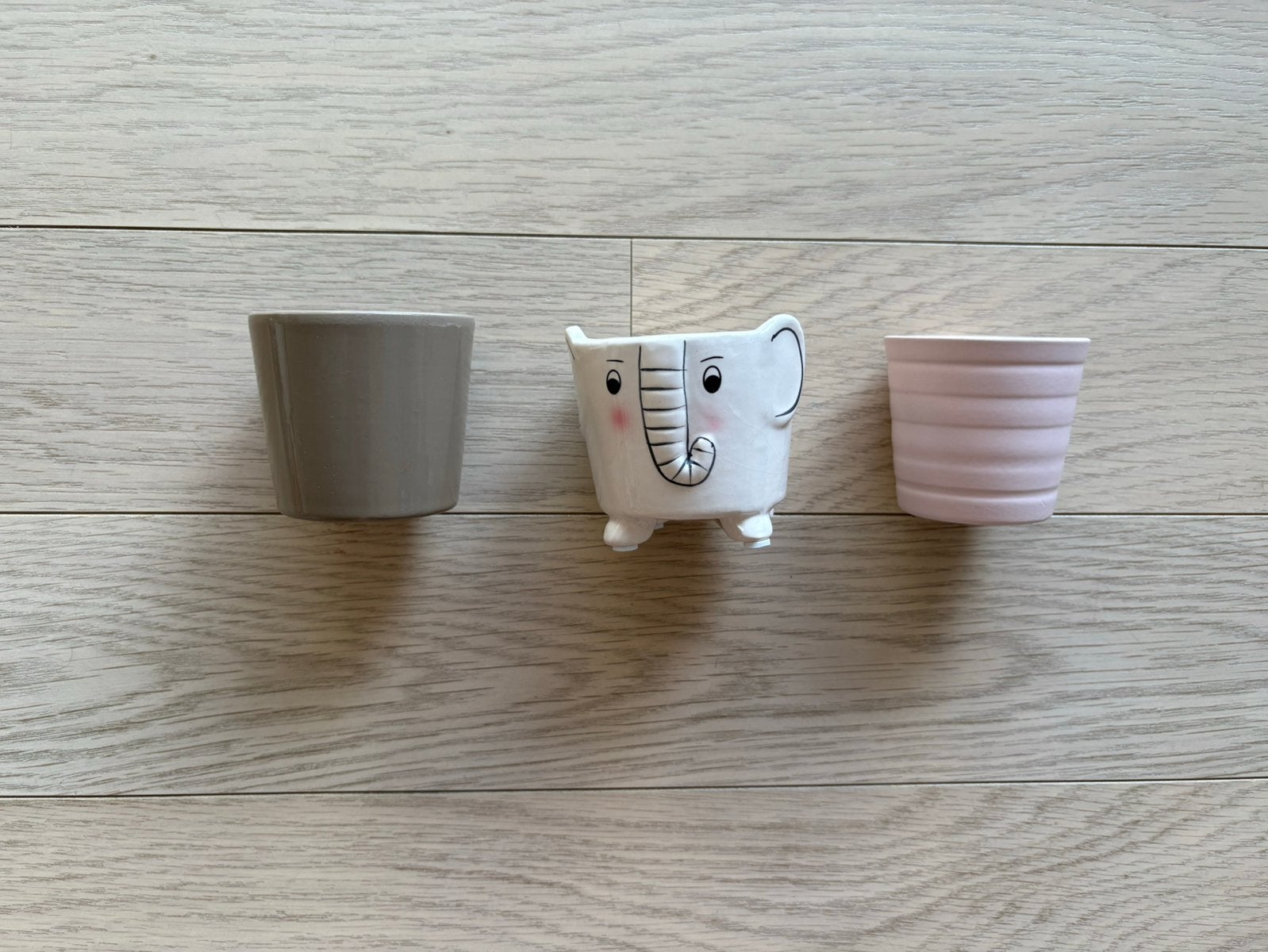 Lot de 3 pots de fleurs en céramique, Jardin & Terrasse, Enlèvement ou Envoi, Comme neuf