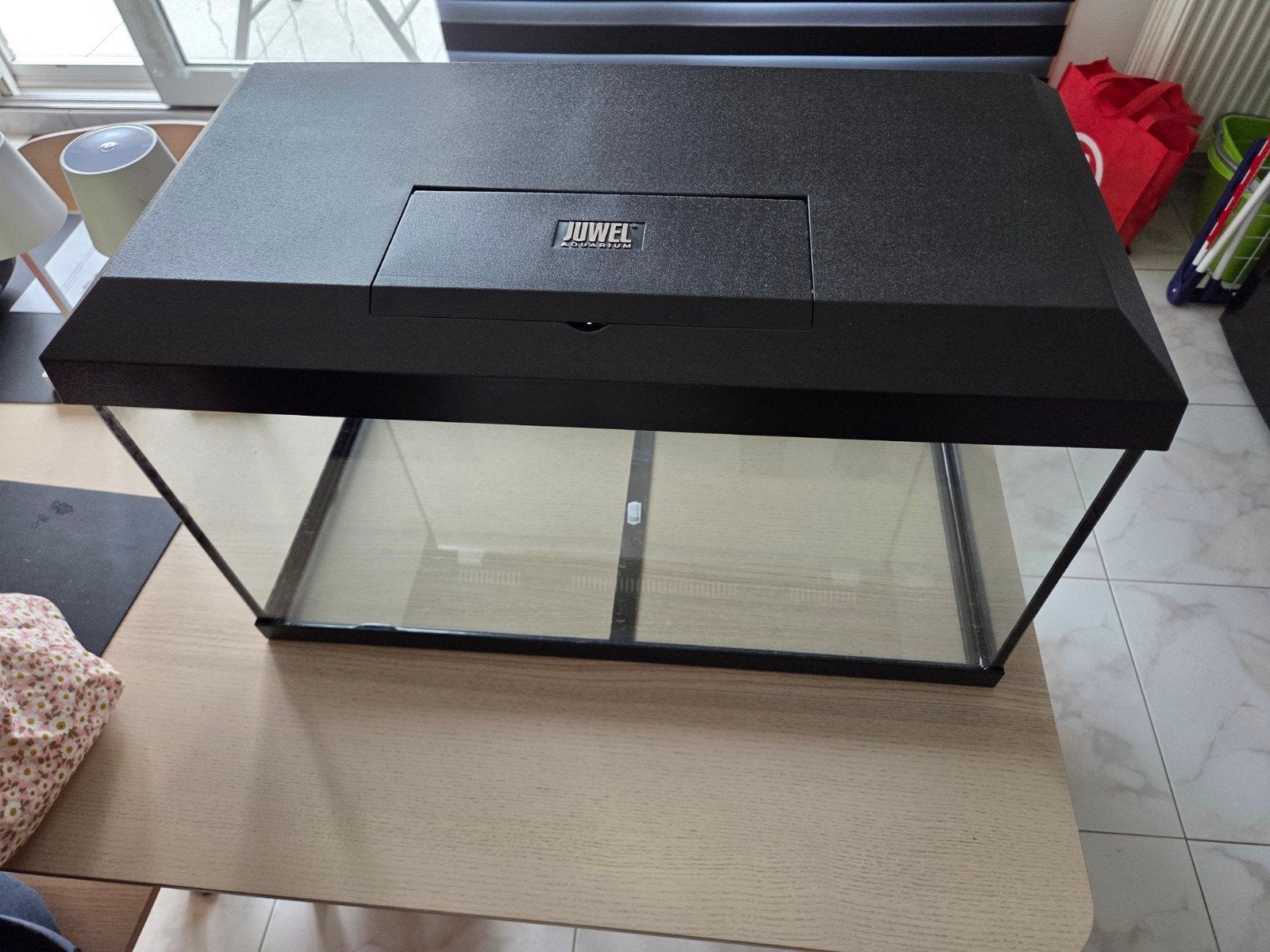 Aquarium 60L, Aquarium vide, Chauffage, Comme neuf, Enlèvement