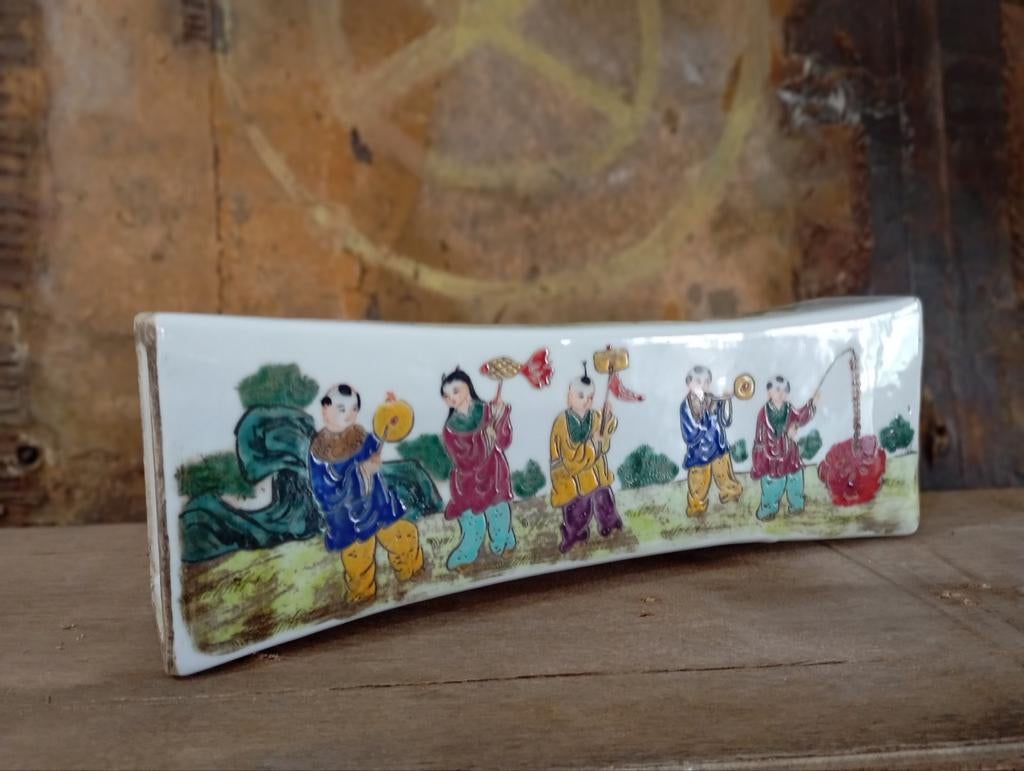 Repose-cou en porcelaine chinoise antique, Enlèvement ou Envoi