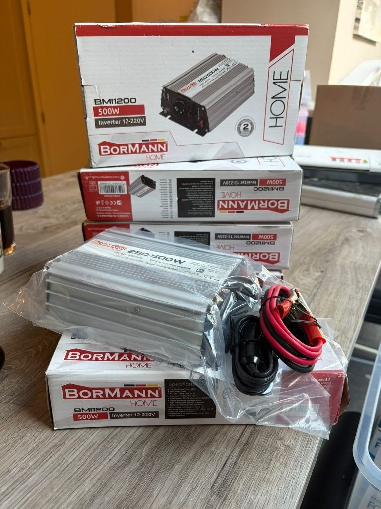BorMann BMI 1200 - 500W - Inverter 12 220V, Nieuw