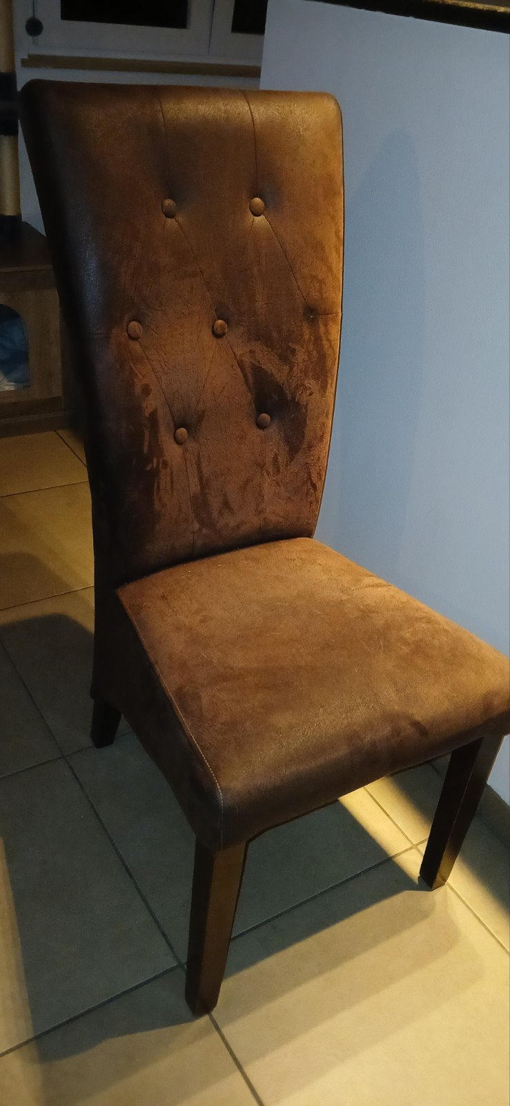 keuken stoelen, Gebruikt, Bruin, Vijf, Zes of meer stoelen, Ophalen