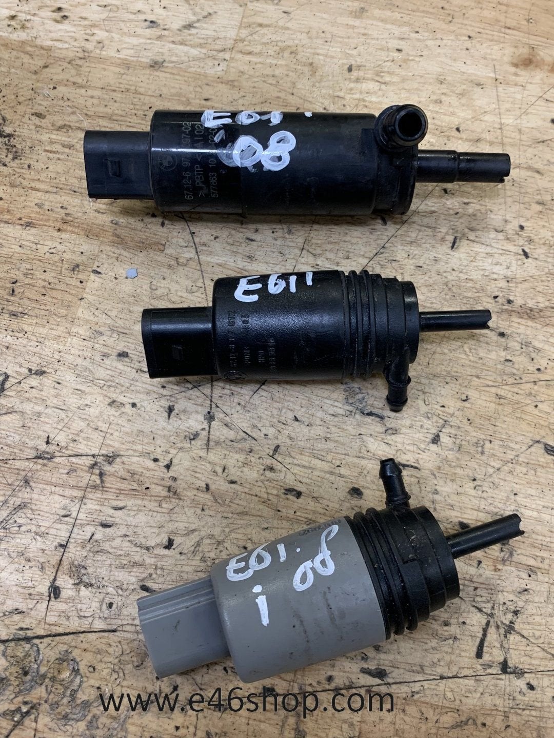 RUITEN KOPLAMP SPROEIER POMPEN BMW E61 2008, Gebruikt, -, -, Ophalen of Verzenden