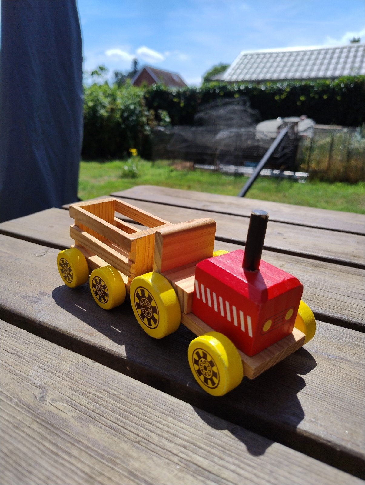 Houten tractor, Ophalen of Verzenden