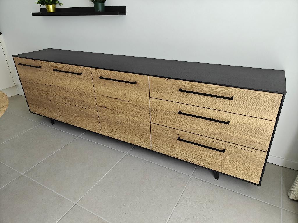 Dressoir te koop, Neuf, 25 à 50 cm, 200 cm ou plus, Avec tablette(s)