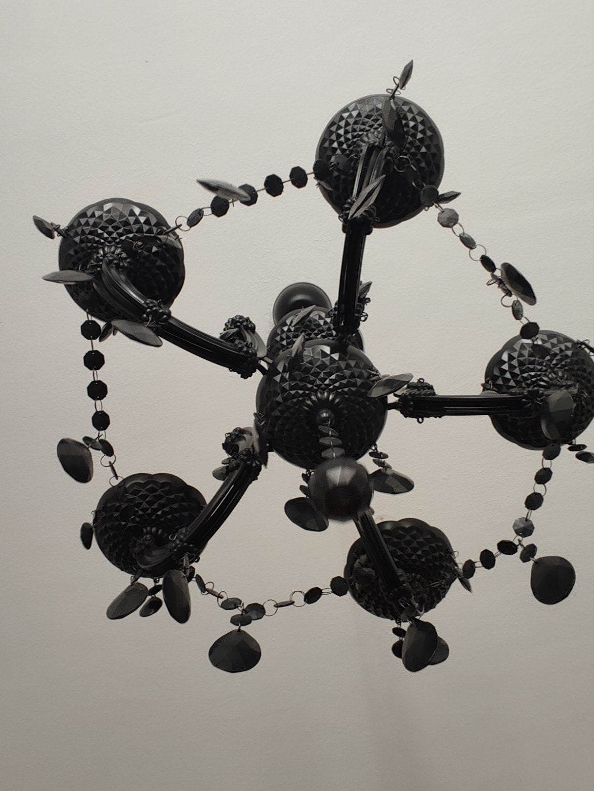 Barokke kroonluchter met 5 lichtpunten/Luminaire style baroq, Enlèvement ou Envoi, Comme neuf, Baroque, E14 (petit)