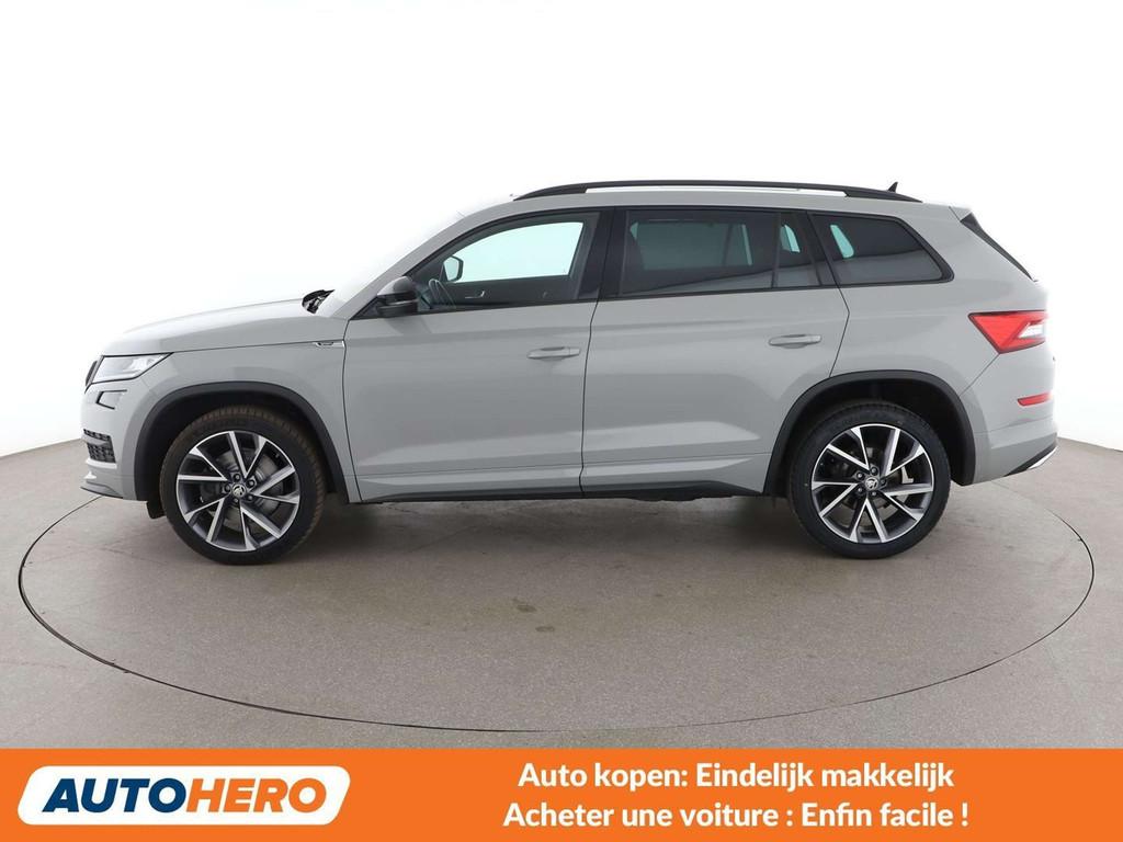 Skoda Kodiaq 2.0 TDI Sportline (bj 2021, automaat), Auto's, Skoda, Gebruikt, Alcantara, 7 zetels, 1667 kg