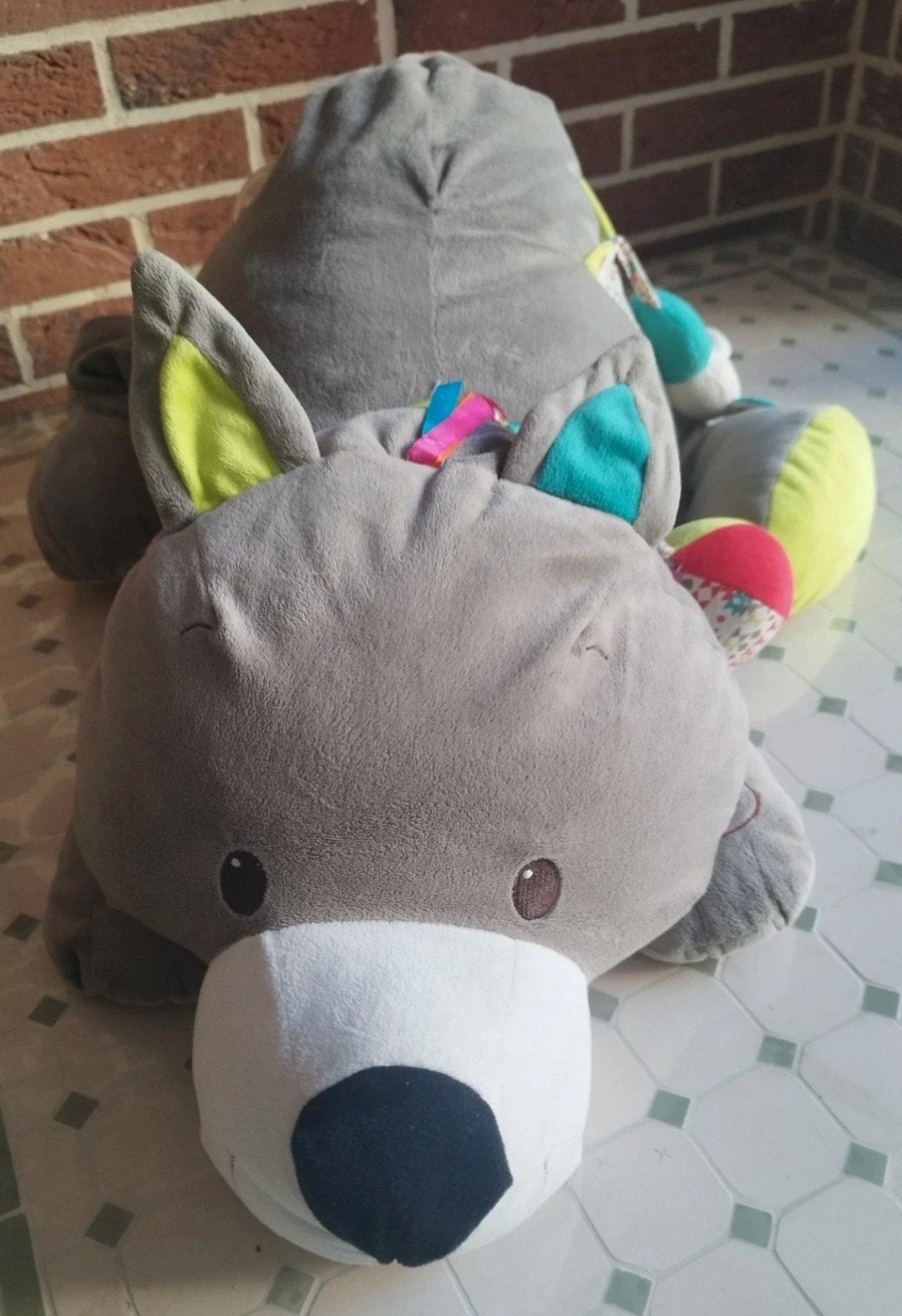 Peluche d’éveil sensorielle – Loup / Renard – Multiactivités, Enlèvement