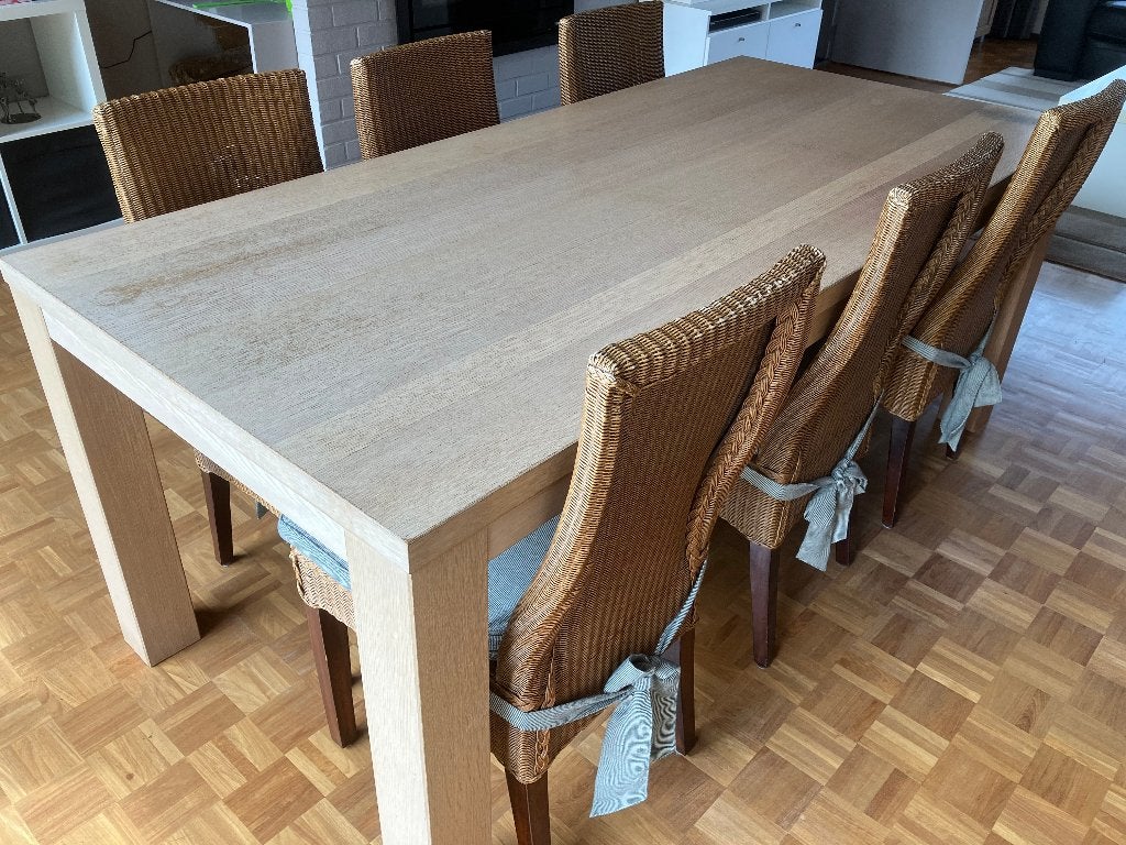 Eettafel (eik), Ophalen, Gebruikt, Eikenhout, 50 tot 100 cm
