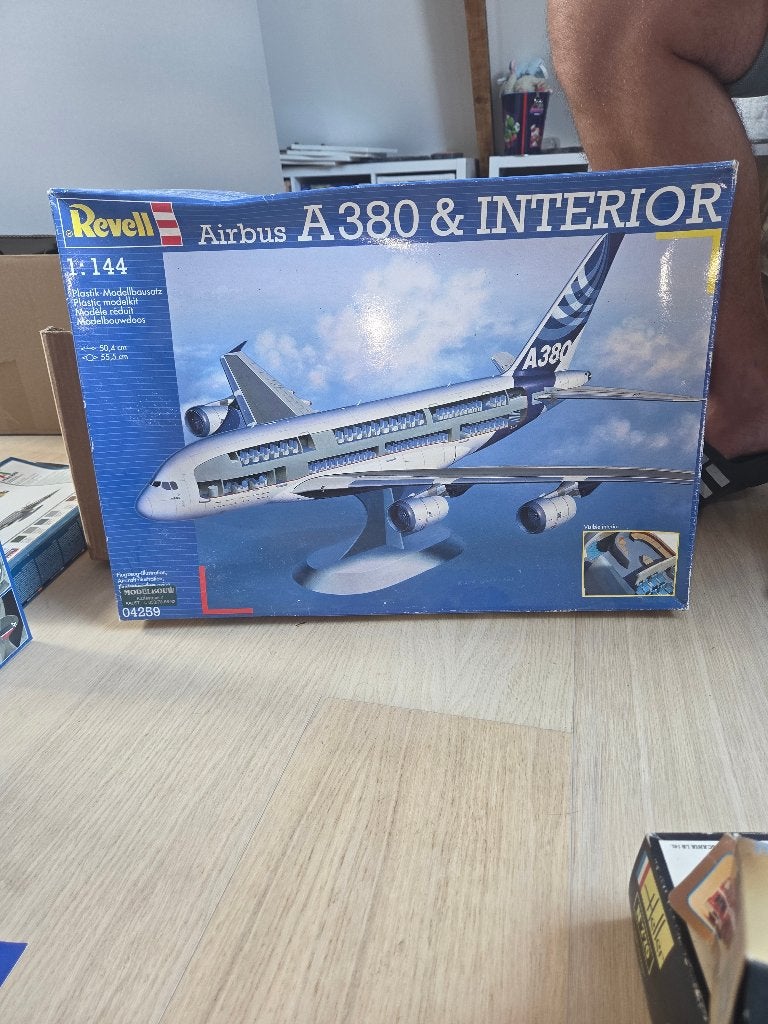 Revell Airbus A380 & Interior 1:144 – 04259, 1:72 tot 1:144, Revell, Nieuw, Ophalen of Verzenden