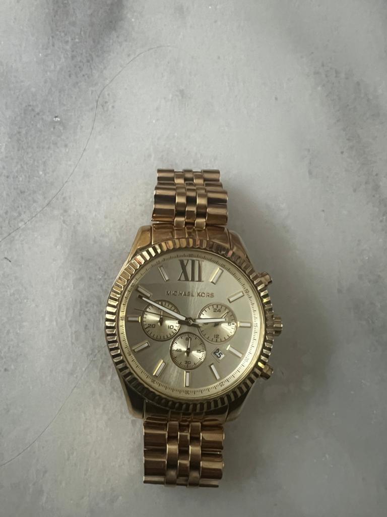 Michael Kors gouden Lexington herenhorloge, Ophalen, Zo goed als nieuw