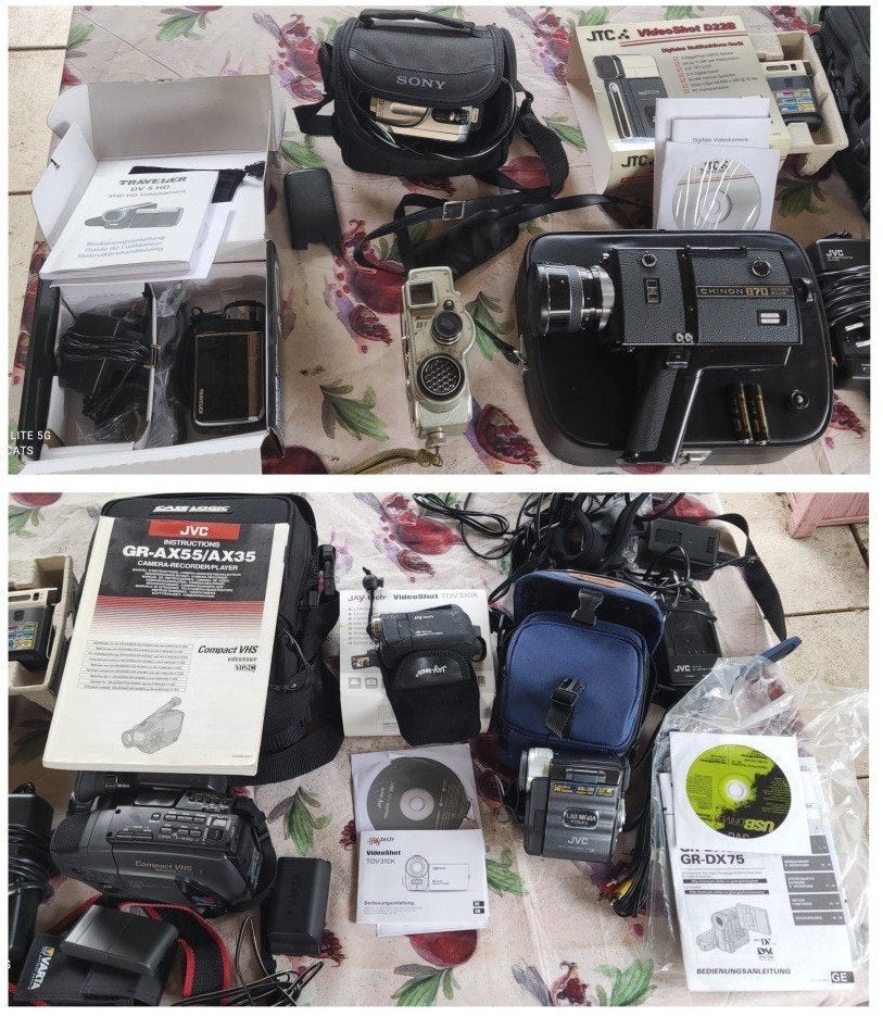 une collection de caméscopes argentiques et vidéo, Ophalen, Overige soorten, Camera