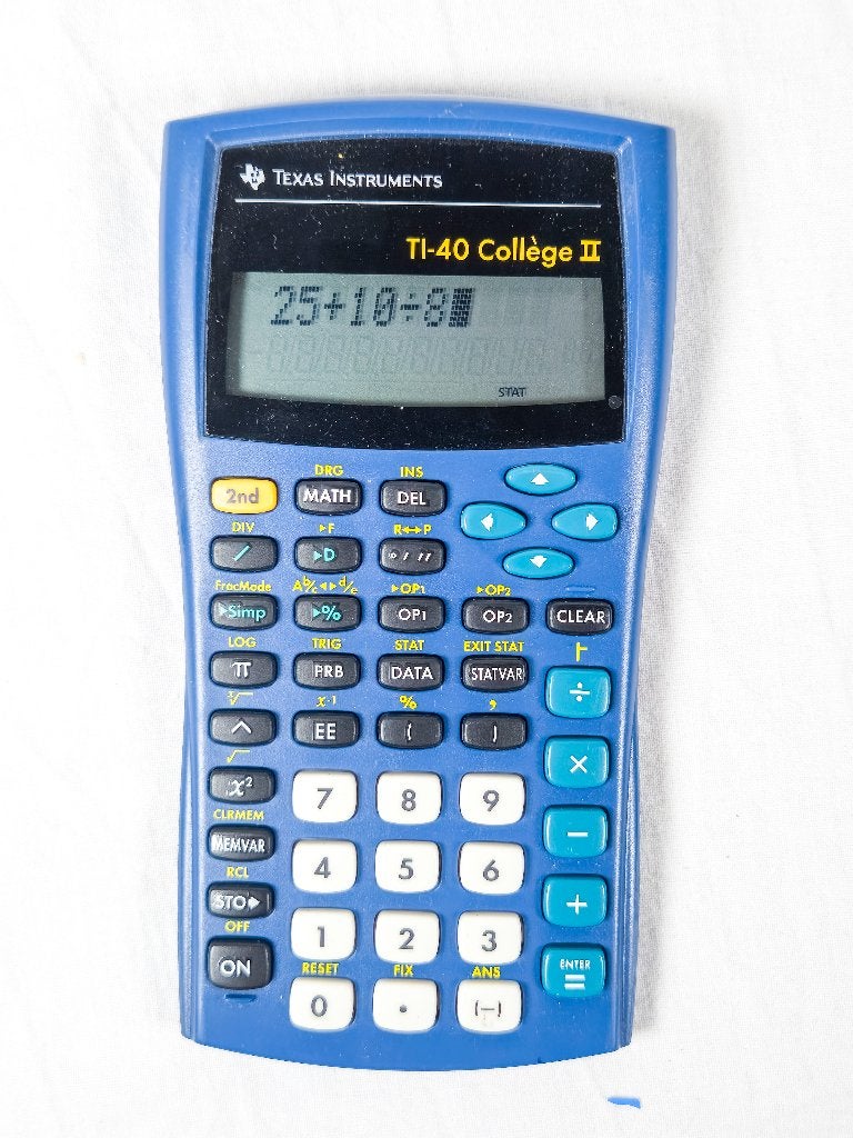 Rekenmachine Texas Instruments TI-40 Collège II, Ophalen, Gebruikt