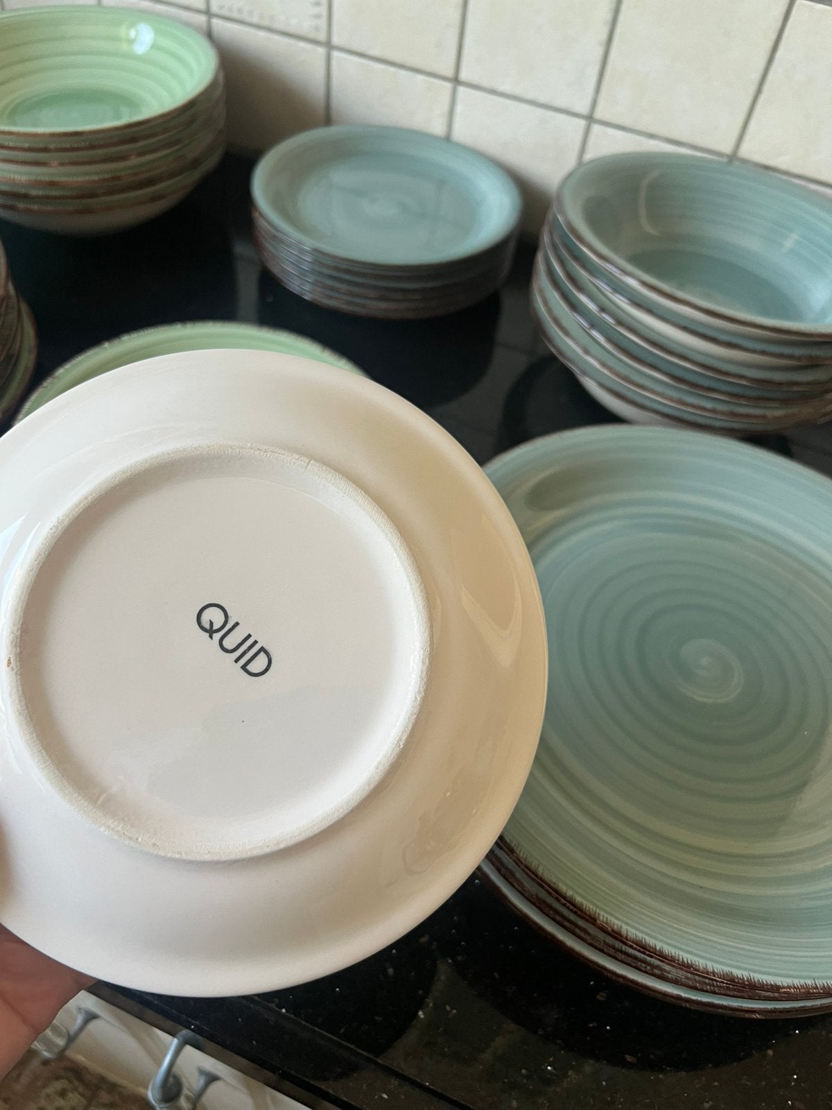 Vaisselle QUID 36 pièces/6 pièces par assiette, Enlèvement