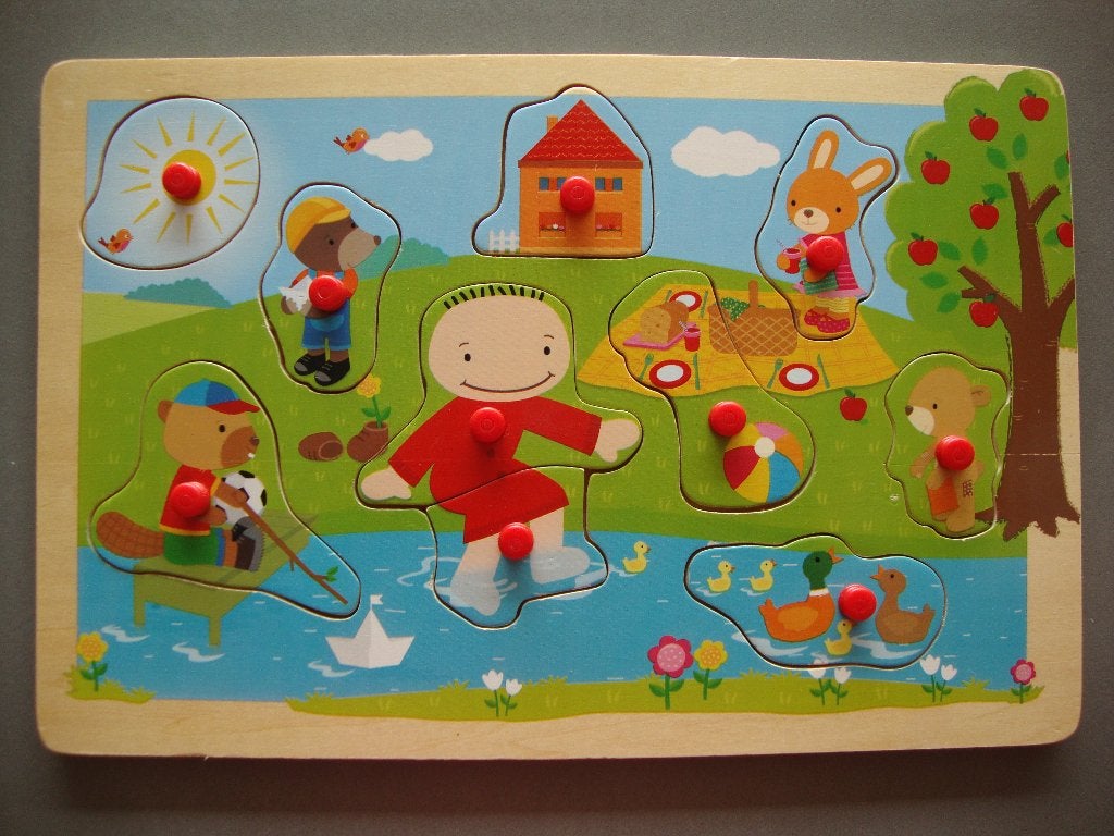 Houten inlegpuzzel, Kinderen en Baby's, Ophalen, Nieuw, Van hout, Minder dan 10 stukjes