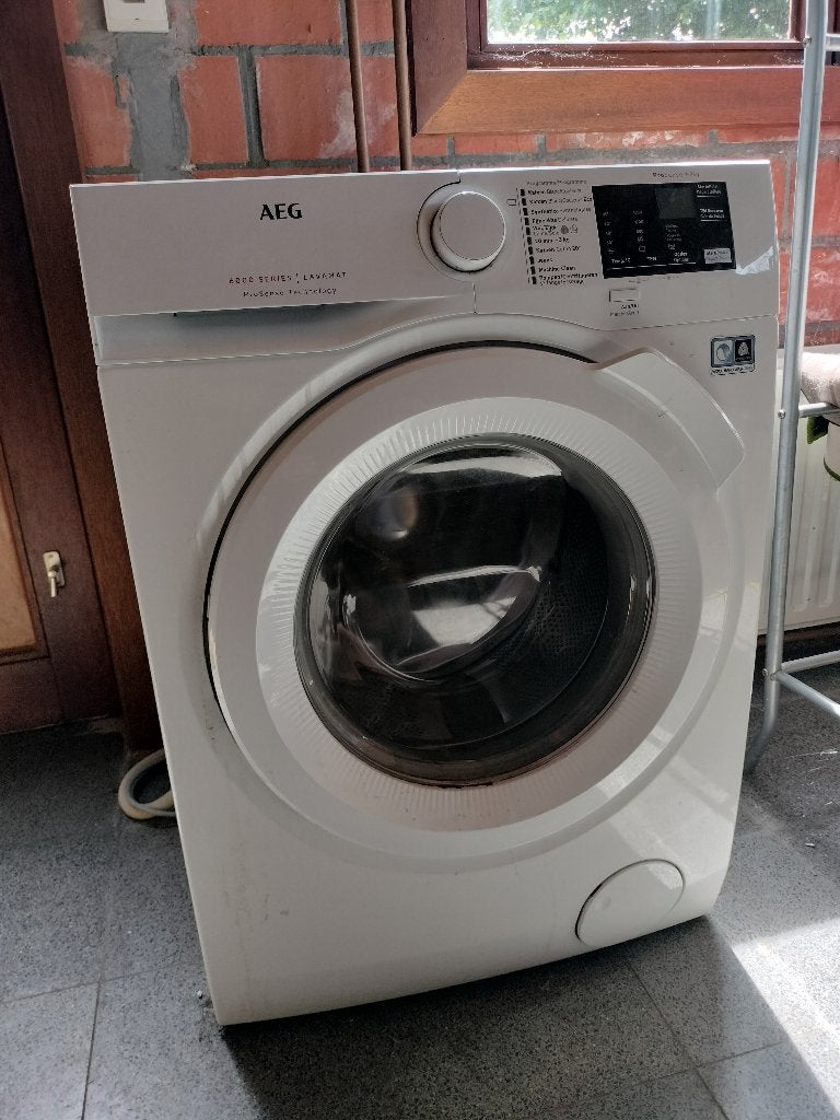 wasmachine, AEG 6000 series/Lavamat, Ophalen, Gebruikt, Voorlader, 85 tot 90 cm