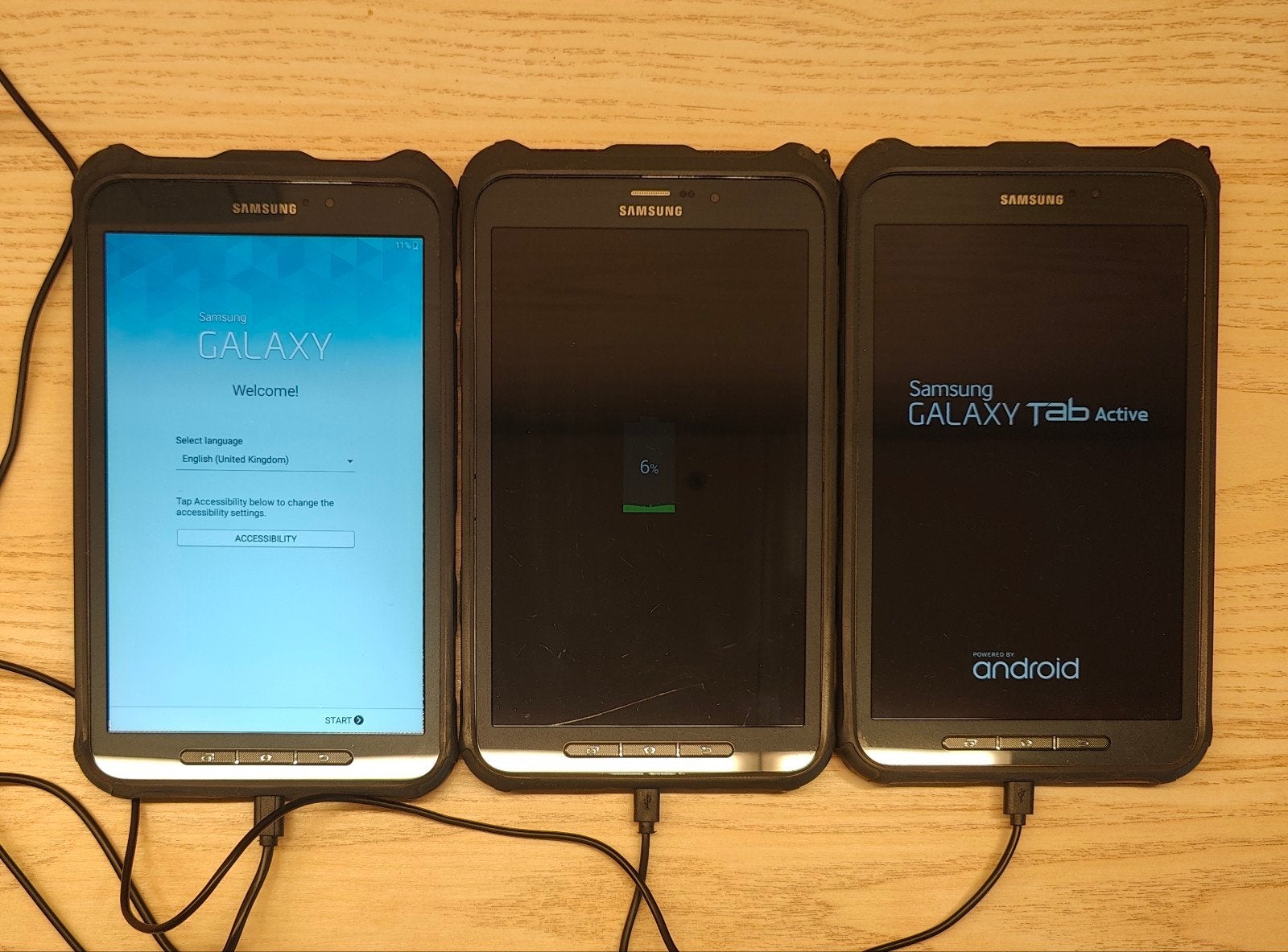 3x Samsung Galaxy Active Tab, Computers en Software, Gebruikt, 8 inch, Ophalen of Verzenden, Samsung