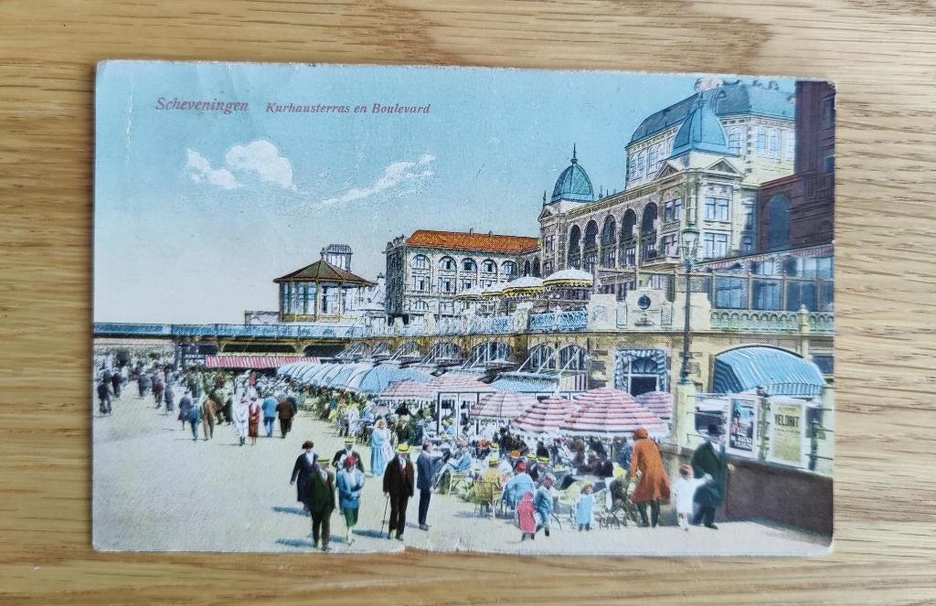 Scheveningen Kurhausterras en boulevard, Collections, Cartes postales | Pays-Bas, Envoi, 1920 à 1940, Affranchie, Hollande-Méridionale
