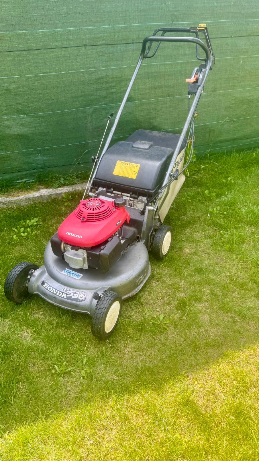 Honda professionele grasmaaier, Jardin & Terrasse, Tondeuses à gazon, Utilisé, Sac de ramassage, Tondeuses à gazon à essence, Enlèvement