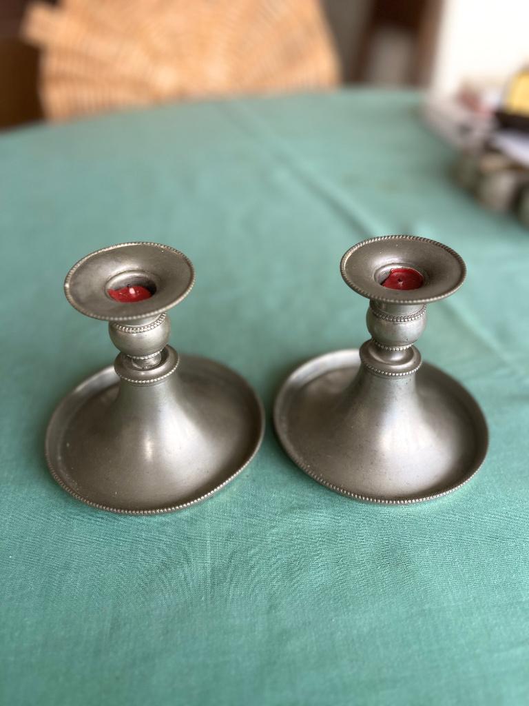 Bougeoirs en Etain, Enlèvement, Autres matériaux