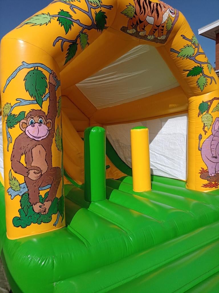 Springkasteel jungle te koop, Hobby en Vrije tijd, Ophalen, Gebruikt