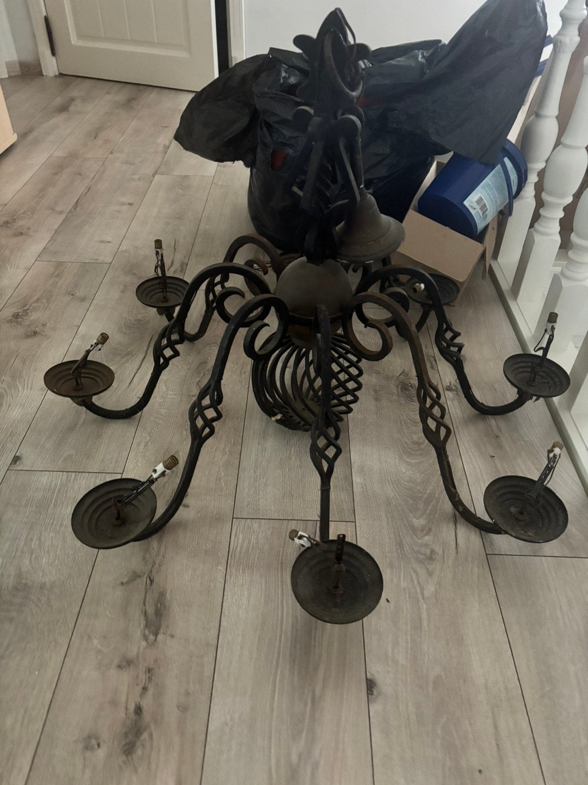 Kroonluchters, Maison & Meubles, Lampes | Lustres, Enlèvement, Utilisé, Métal