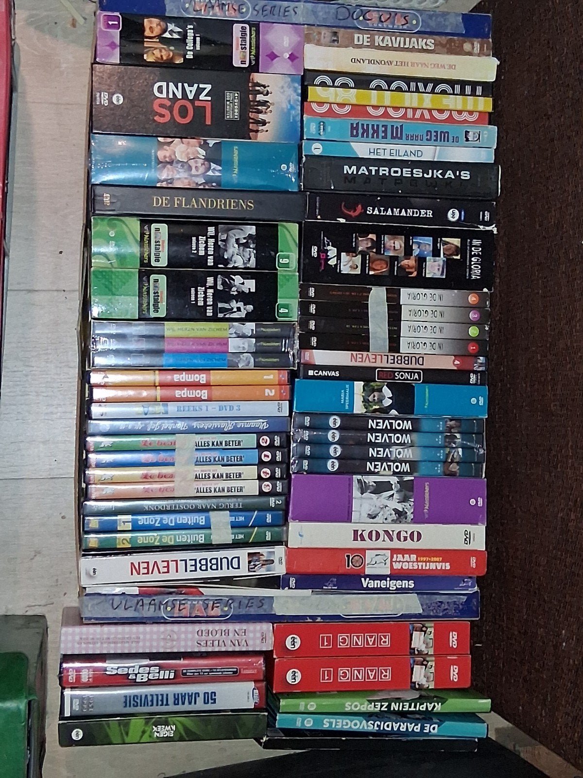 de beste vlaamse  tv-series op dvd (uit te kiezen), Nederlands, Zo goed als nieuw, Vanaf 6 jaar, Extra's