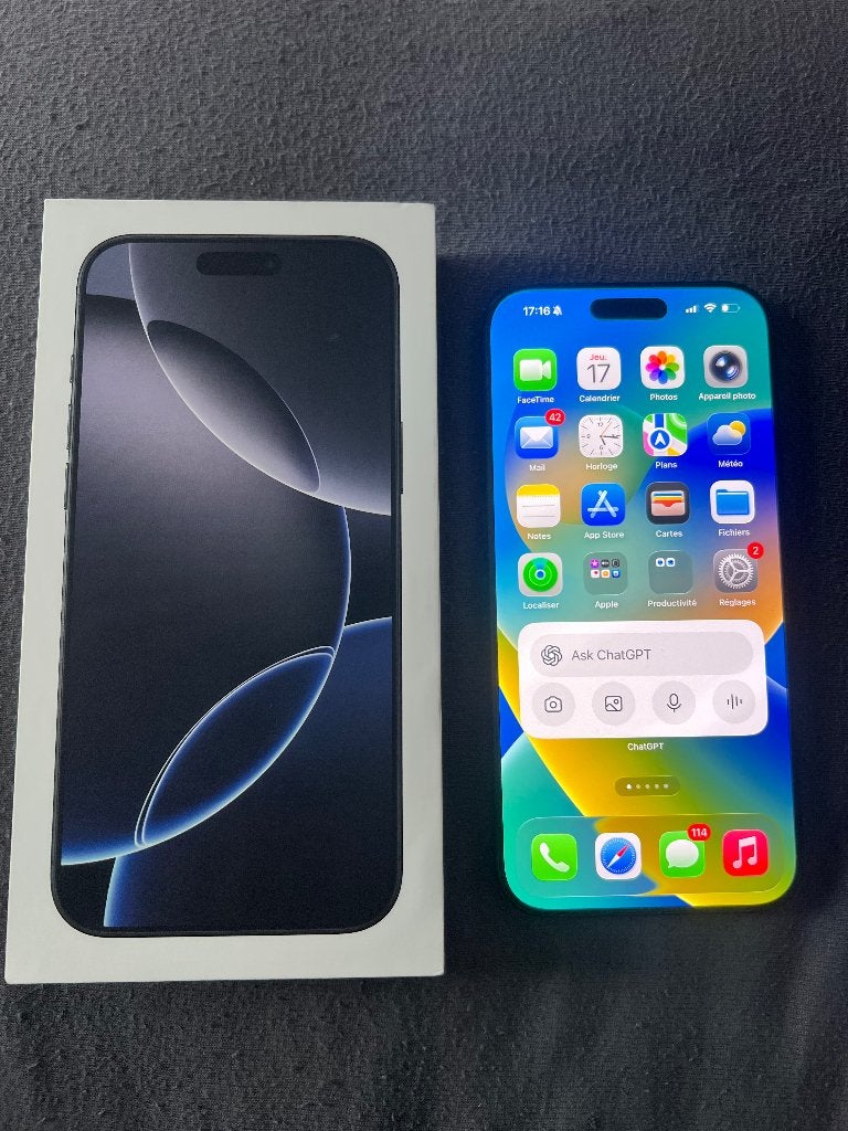 iPhone 16 Pro Max 256 GB, Telecommunicatie, Gebruikt, Zwart, IPhone 16 Pro Max, Zonder abonnement