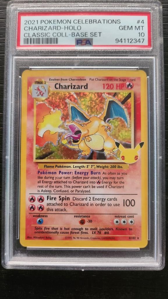 Charizard celebrations PSA 10, Ophalen