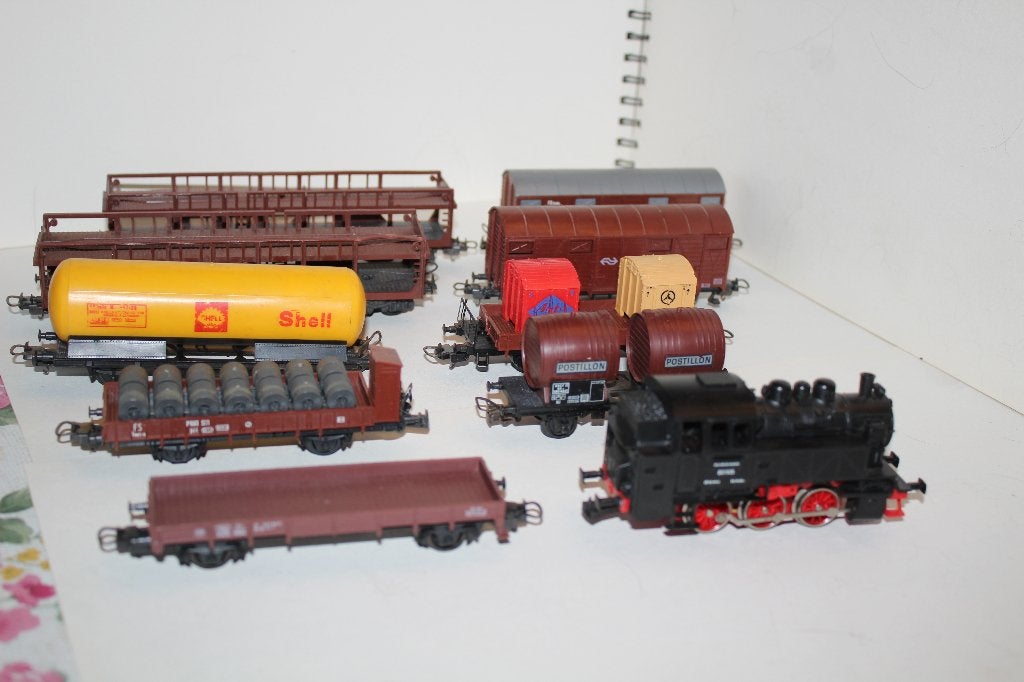 lima ho loc BR80 + 9 wagons divers, Hobby & Loisirs créatifs, Trains miniatures | HO, Enlèvement ou Envoi, Locomotive, Lima, Courant continu