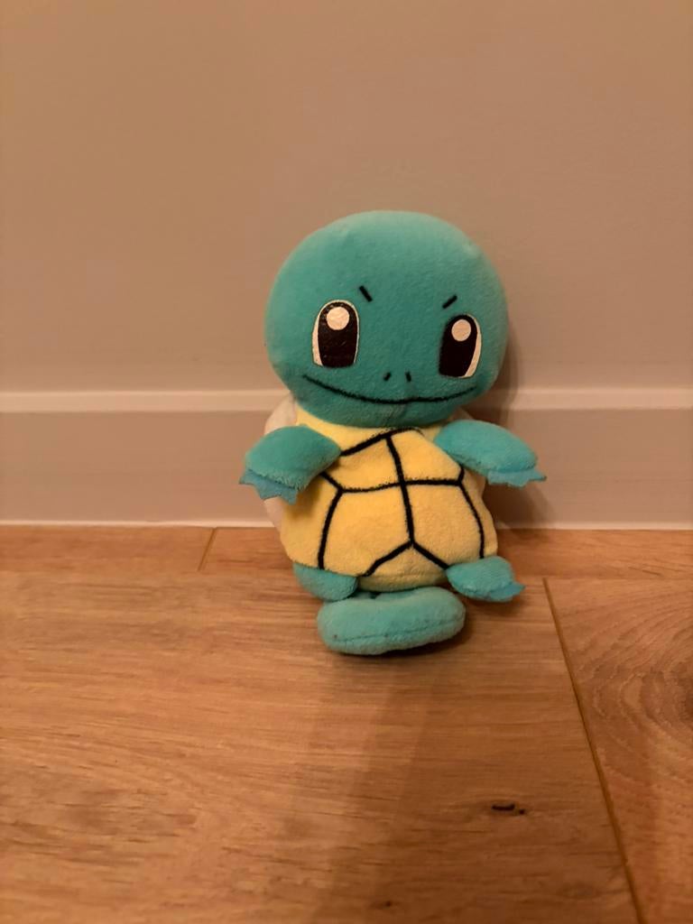 Vintage 1998 Nintendo Pokemon Squirtle Bean Bag Plush Toy, Ophalen of Verzenden, Gebruikt