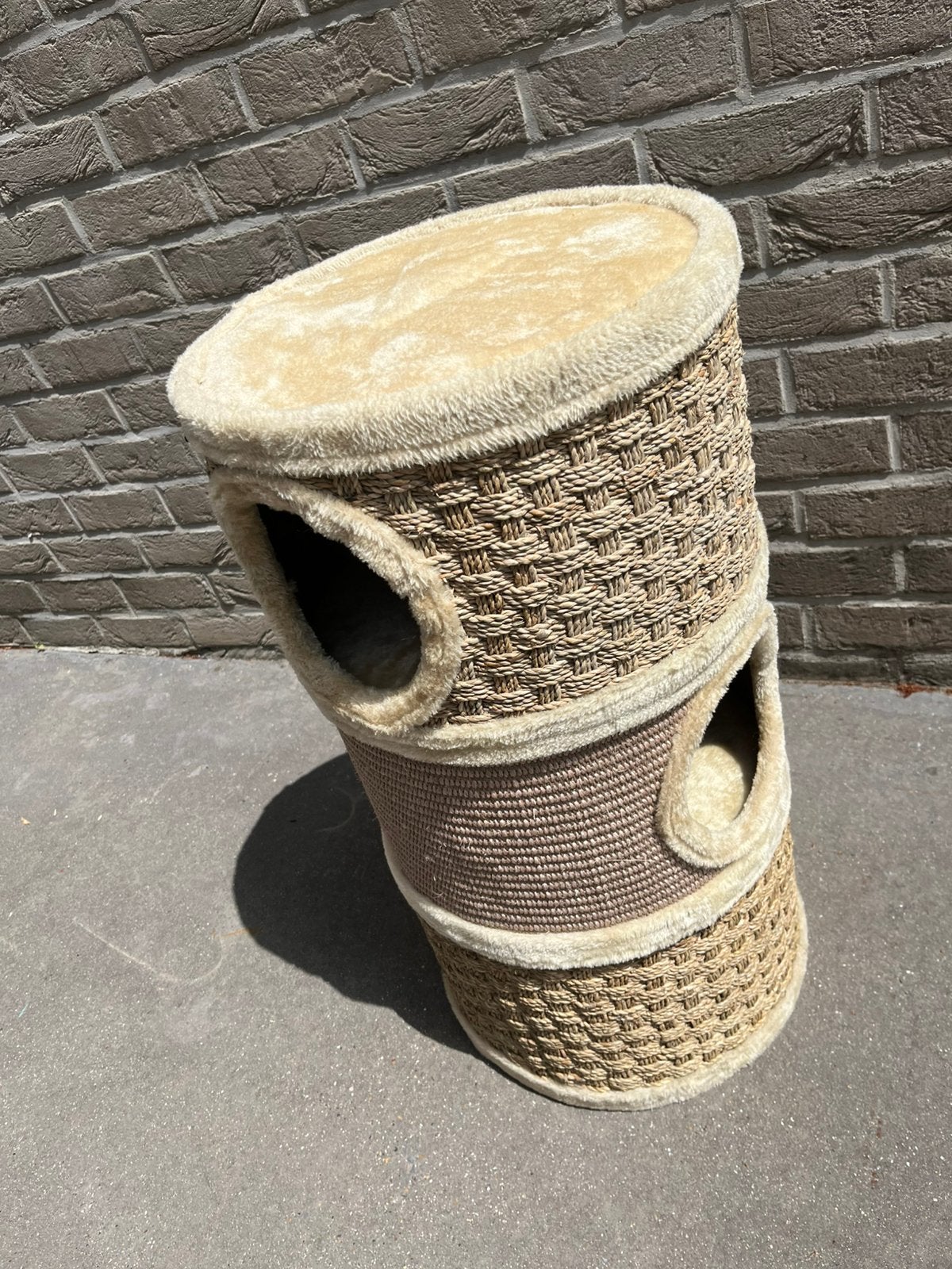 Beige krabton AniOne, Dieren en Toebehoren, Krabmeubelen, Ophalen, Zo goed als nieuw, Krabton