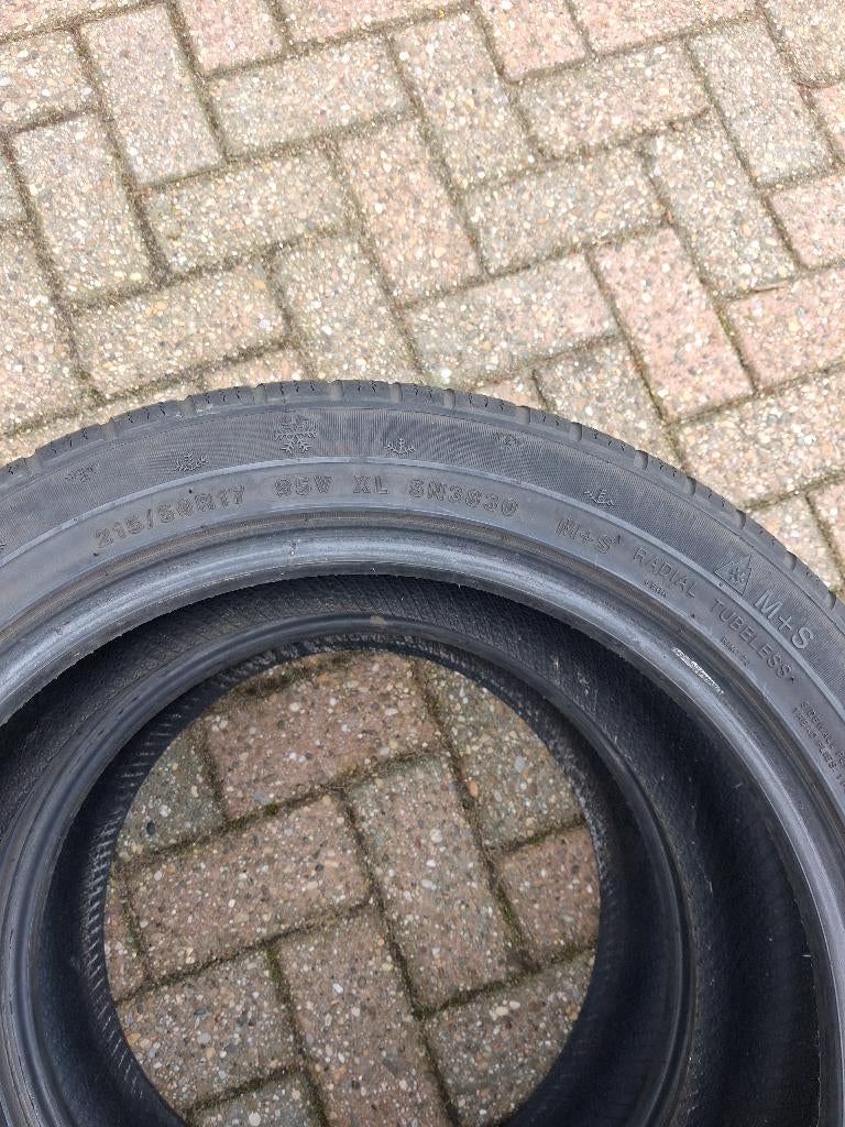 Verkoop 2 zomerbanden en 2 winterbanden, Ophalen, 17 inch, All Season, Band(en)