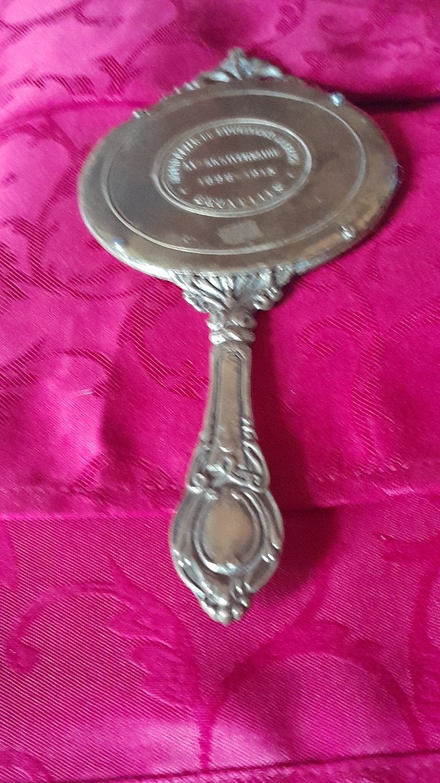 Ancien miroir à main en laiton, Antiquités & Art, Enlèvement