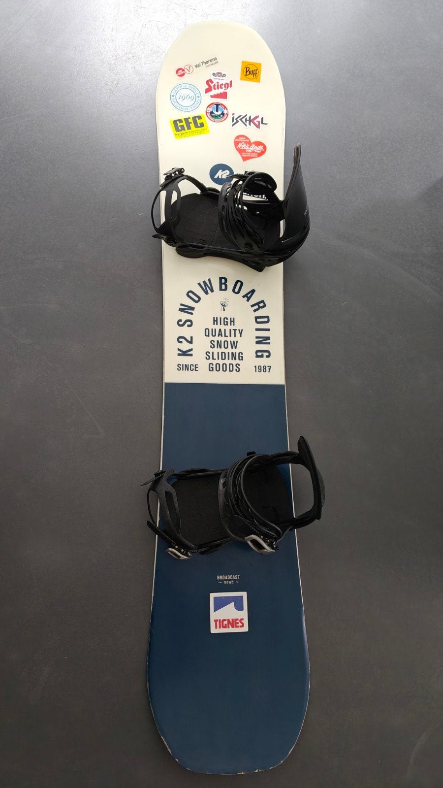 K2 Broadcast 163W met Burton Cartel Re:Flex bindingen, Sport en Fitness, Ophalen, Gebruikt, Board