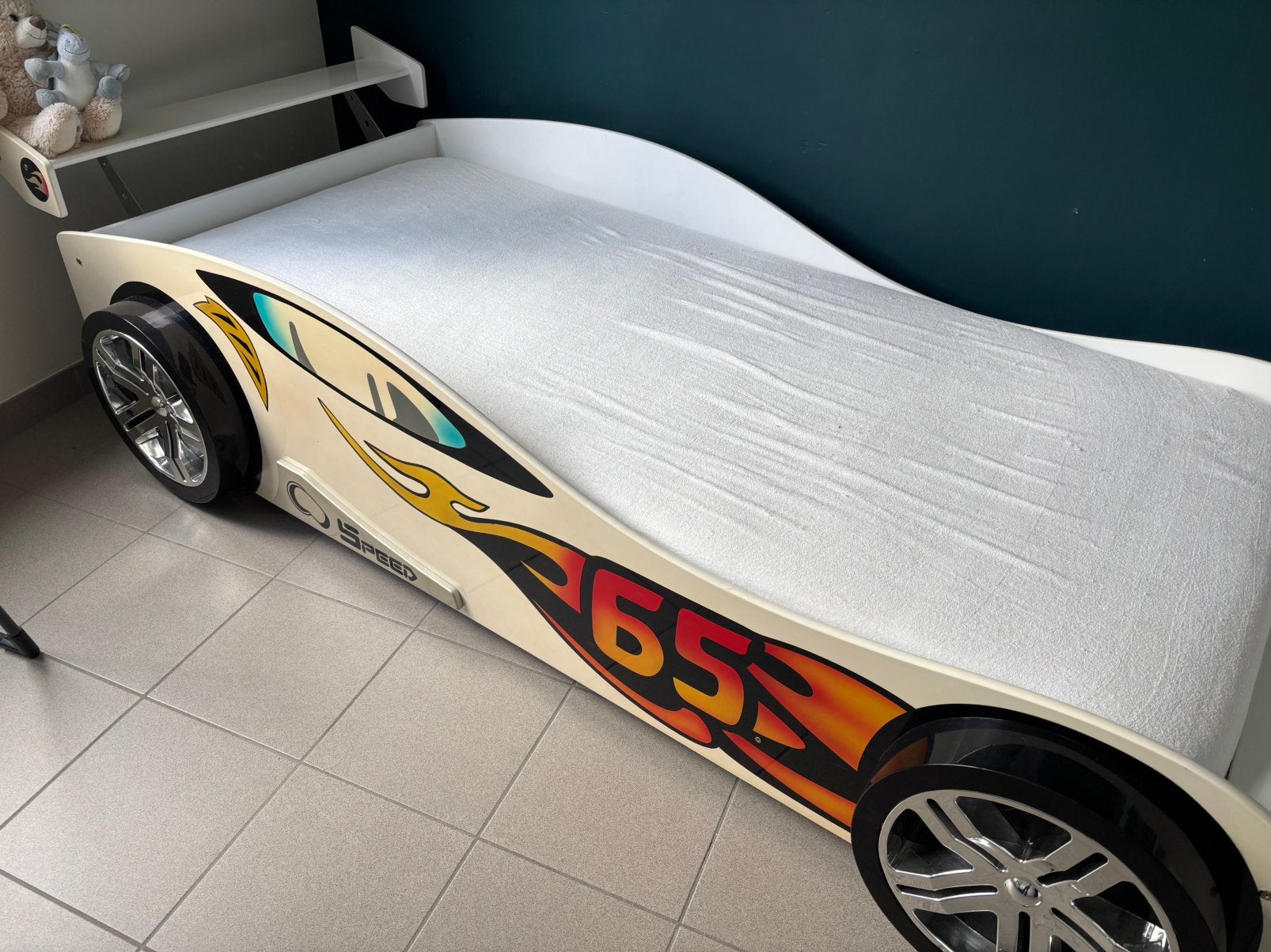 Bed in vorm van auto, Ophalen, Hoogslaper of Stapelbed, 180 cm of meer, 100 cm of meer