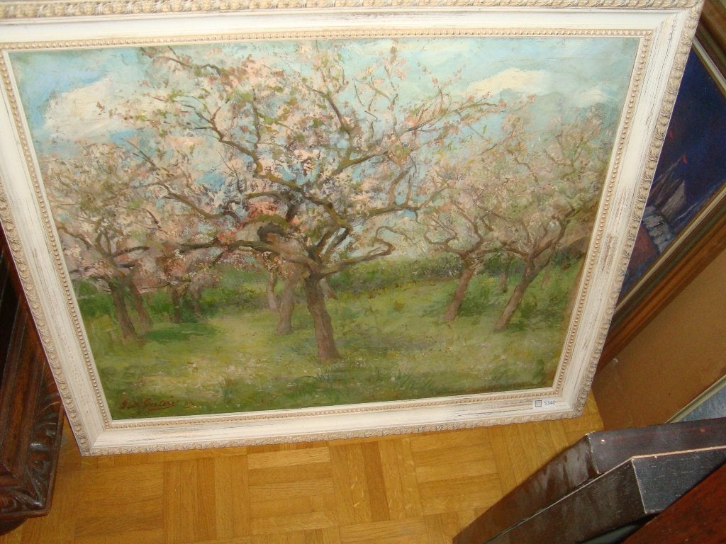 Schilderij(1889) van GEORGES-FRANCOIS DE GEETERE(1859-1929), Antiek en Kunst, Kunst | Schilderijen | Klassiek, Doek, Impressionistisch
