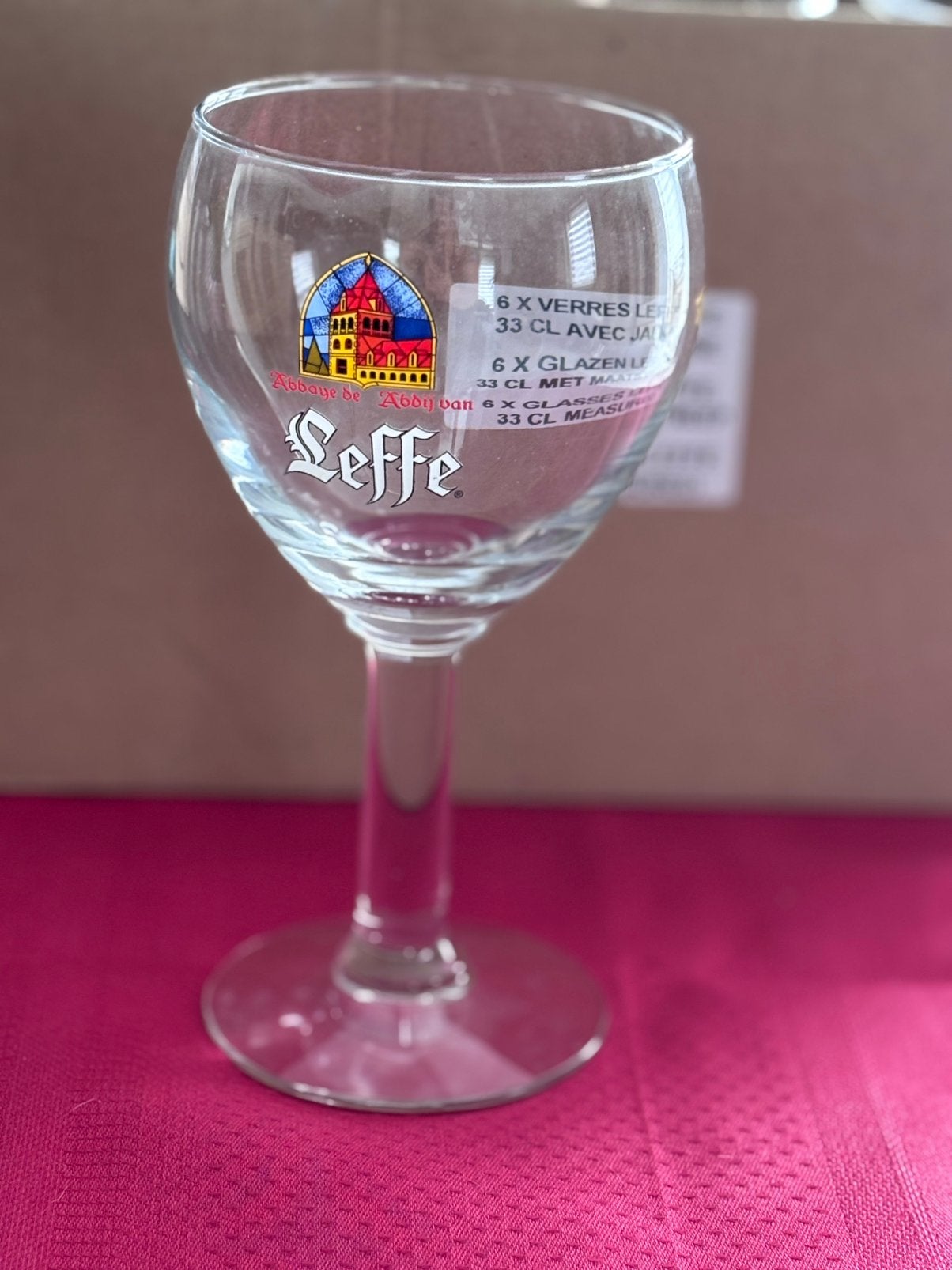 Lot de 6 verres à bière Leffe 33cl NEUFS et DUVEL si dispo, Collections, Enlèvement ou Envoi, Neuf, Leffe