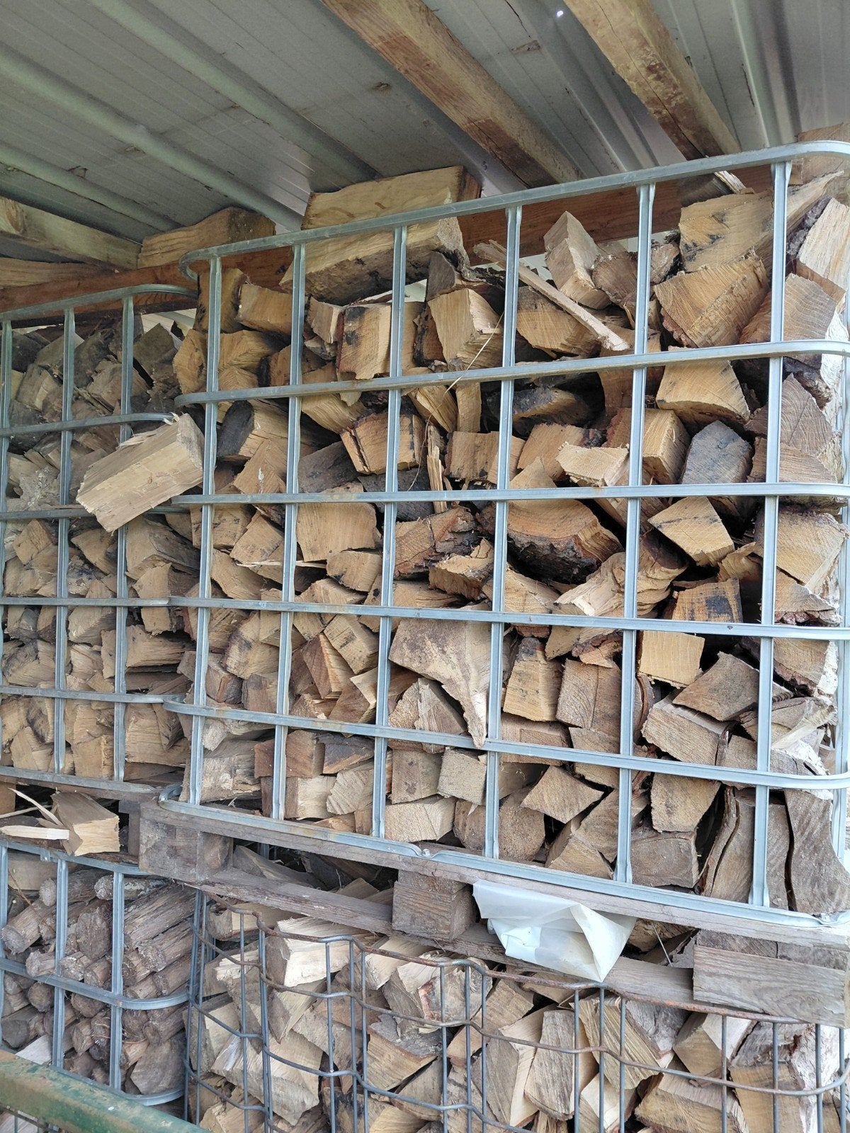 Droog brandhout voor komende winter, 6 m³ of meer, Ophalen, Eikenhout, Blokken