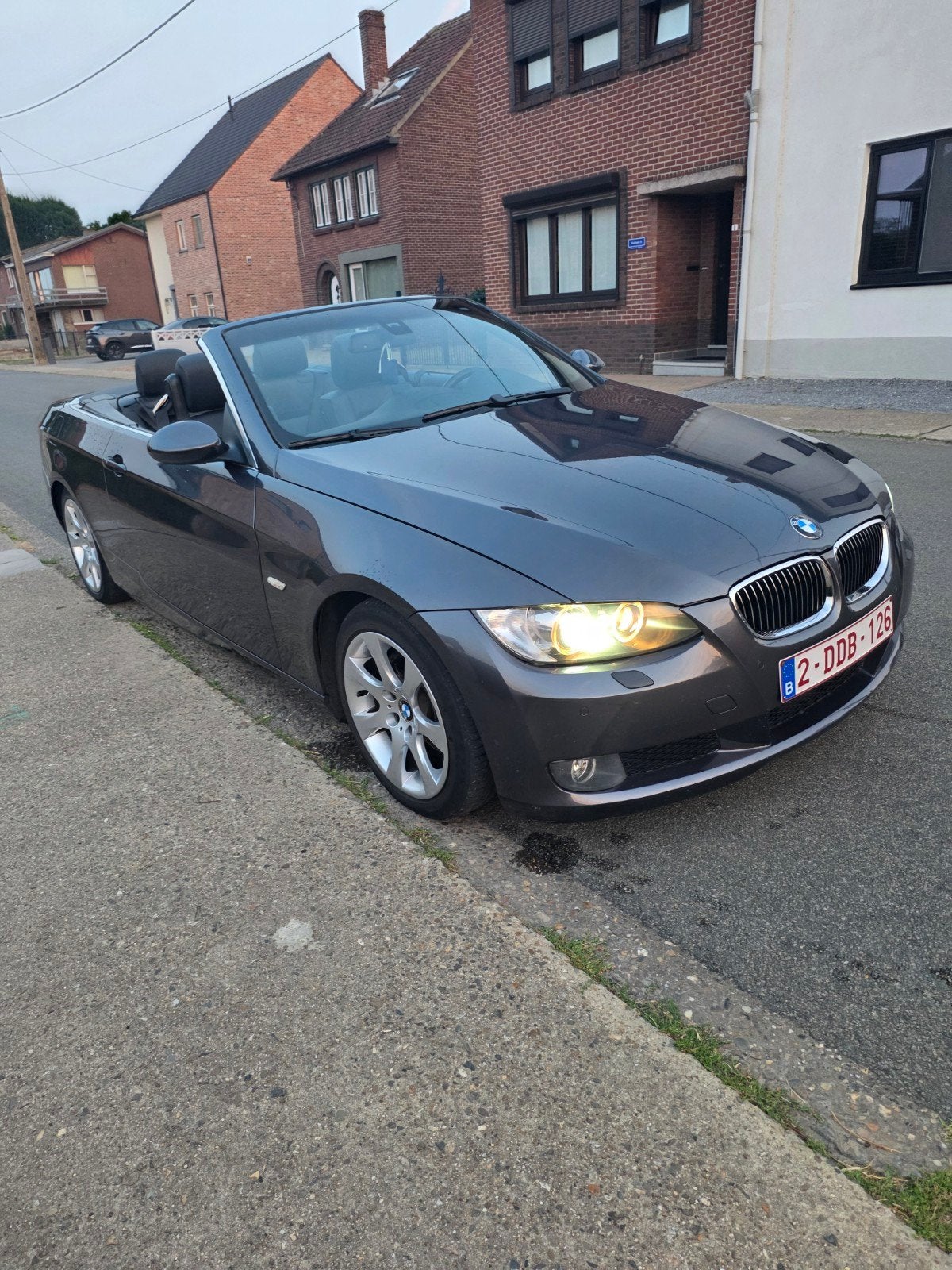bmw e93 325d cabrio automaat, Autos, BMW, Cuir, Achat, Cabriolet, Noir