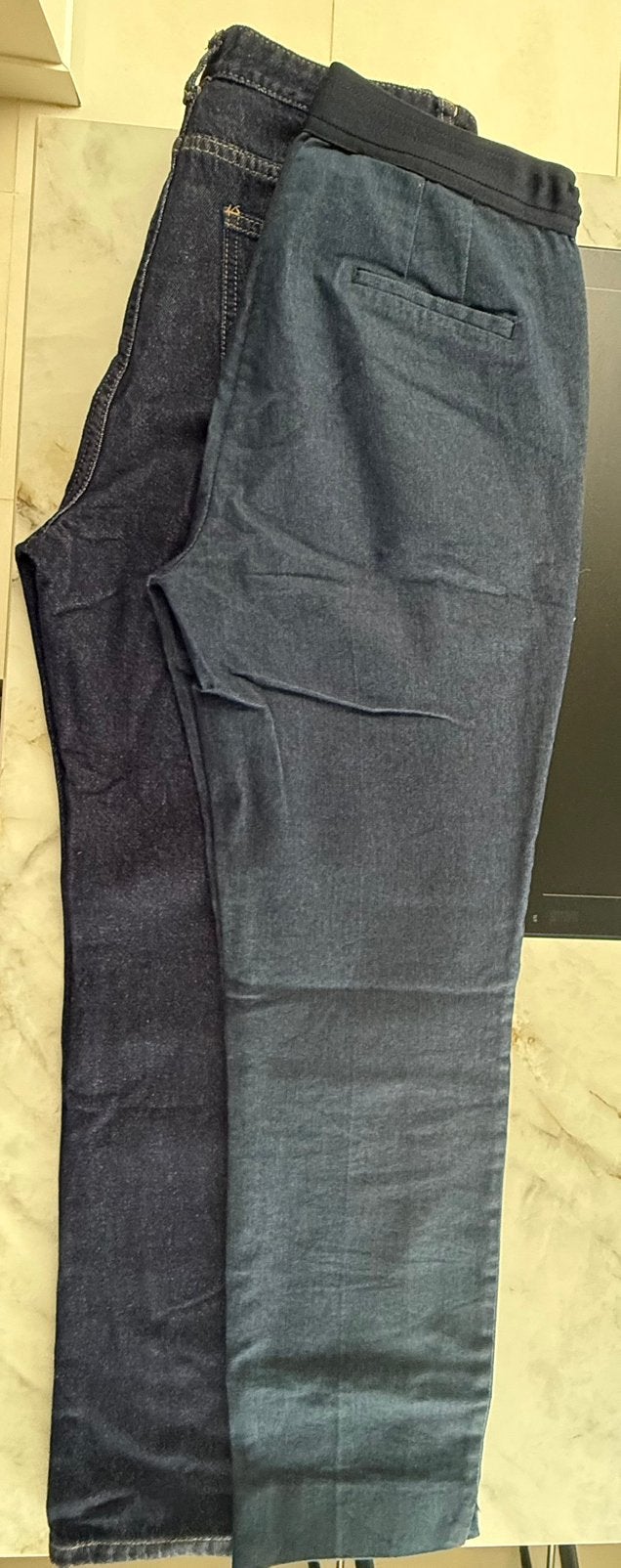 2 Broeken, Ophalen of Verzenden, Gedragen, Overige maten, Blauw