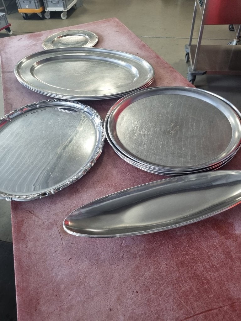 Lot van 13 inox schotels, Ophalen, Overige materialen, Gebruikt, Schaal of Schalen
